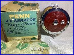 Vintage USA Penn 113H Special 4/0 Senator High Speed withbox NEVER USED