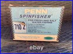 Vintage USA Penn Spinfisher 720 Spinning Reel With Original Box, Oil/Wrench