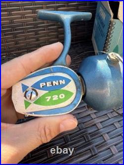 Vintage USA Penn Spinfisher 720 Spinning Reel With Original Box, Oil/Wrench