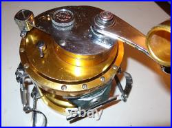 Vintage Used Penn International 130 Gold Lever-Drag Single-Speed Fishing Reel