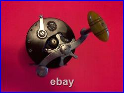 Vintage Very Rare Penn Long Beach 65 Conventional Fishing Reel Circa 1930s L@@k