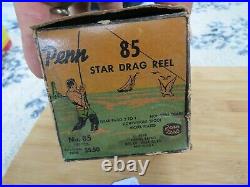 Vintage early Pen No. 85 conventional saltwater fishing reel (lot#17808)