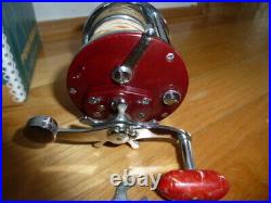 Vintage fishing reel Penn 209M Very Nice shape, Box, tool, braketcollect reels