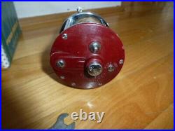 Vintage fishing reel Penn 209M Very Nice shape, Box, tool, braketcollect reels