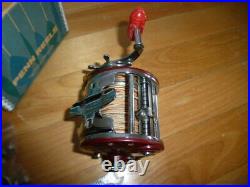 Vintage fishing reel Penn 209M Very Nice shape, Box, tool, braketcollect reels