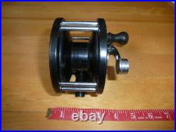 Vintage fishing reel Penn 249 wood knob, engraved, Super collect reels lures