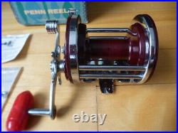 Vintage fishing reel Penn Jigmaster 500, Stunning Display Condition, box papers