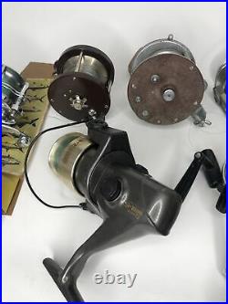 Vintage fishing reels, Penn, Pflueger, Quantum, Daiwa