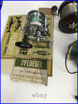 Vintage fishing reels, Penn, Pflueger, Quantum, Daiwa