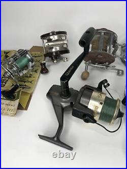 Vintage fishing reels, Penn, Pflueger, Quantum, Daiwa