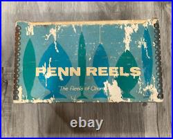 Vintage penn 49A wide spool reel WITH BOX