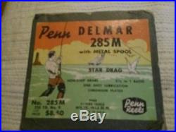 Vintage penn delmar 285 m right handed reel