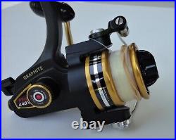 Vtg Mint In Box Penn 440 SS Spinning Reel + Bean's Double L Floating Fly Line