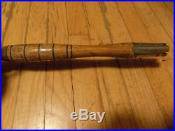 Vtg PENN Senator 9/0 Big Game Reel & Cork Wooden Fishing Rod Made in Phila USA