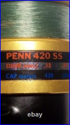 Vtg Penn 420ss Hi Speed Spinning Reel Excellent Looking Condition Not Serviced