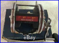 Vtg Penn 6/0 Senator II High Speed 114HL Fishing Reel NEW original box & manual