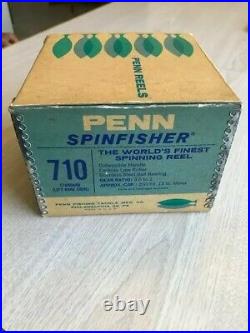 Vtg Penn 710 Spinfisher New Mint Greenie With Box
