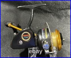 Vtg Penn 714Z Ultrasport Spinning Fishing Reel Spinfisher EXCELLENT w BOX Manual